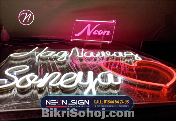 NEON SIGN - Custom LED Signage Company in Dhaka, BD